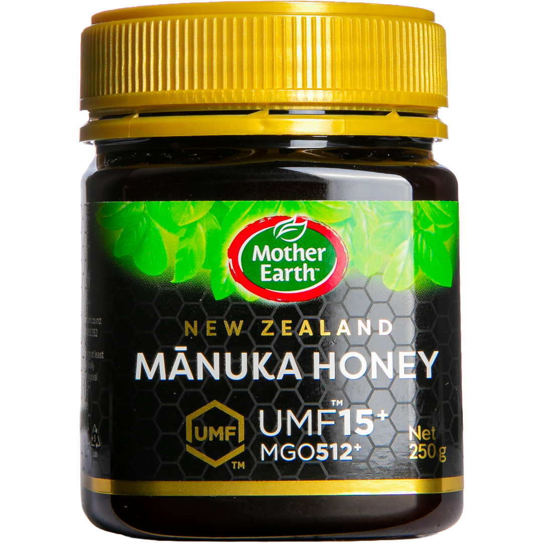 Mother Earth Mānuka Honey Umf 15+ 250G - Gold